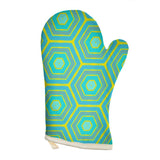 Turquoise Honeycomb Luxury Oven Glove