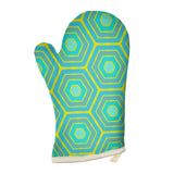 Turquoise Honeycomb Luxury Oven Glove
