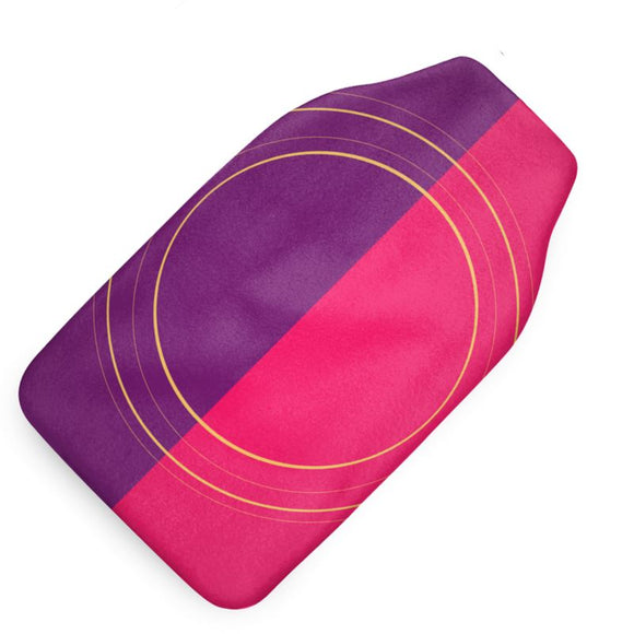 Pink Gold Rings Hot Water Bottle