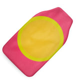 Pink Yellow Sun Hot Water Bottle