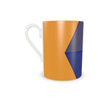 Orange Sky Diamond Bone China Expresso Cup and Saucer