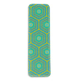 Turquoise Honeycomb Leather Bookmark