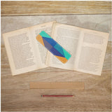 Orange Sky Diamond Leather Bookmark