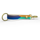Orange Sky Diamond Leather Strap Keychain