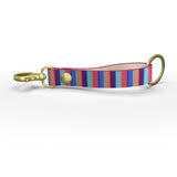 Pretty in Pink Leather Strap Keychain