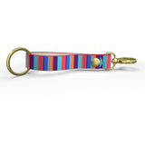 Pretty in Pink Leather Strap Keychain