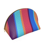 Pretty in Pink Shell Leather Pouch