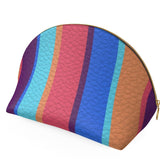 Pretty in Pink Shell Leather Pouch