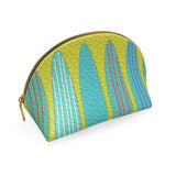 Watermelon Lime Shell Leather Pouch