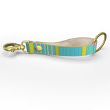 Watermelon Lime Leather Strap Keychain