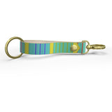 Watermelon Lime Leather Strap Keychain