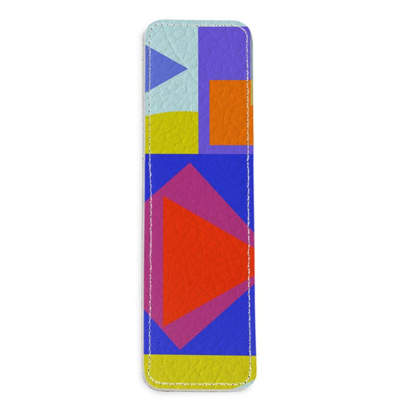 Square Pink Diamond Leather Bookmark