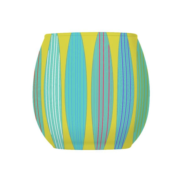 Watermelon Lime Glass Tealight Holder