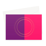 Pink Gold Rings Fine Art Card