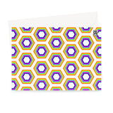 Rainbow Honeycomb Fine Art Card