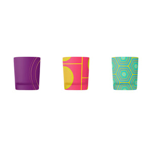 Tapered Glass Tealight Holder Gift Set