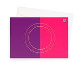 Pink Gold Rings Fine Art Card
