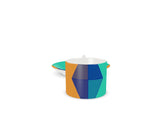 Orange Sky Diamond Bone China Cup and Saucer