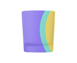 Purple Yellow Sun Glass Tealigh Holder