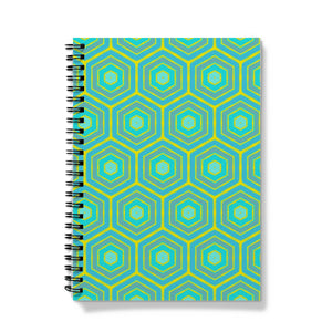 Turquoise Honeycomb Notebook