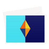 Sky Orange Diamond Fine Art Card