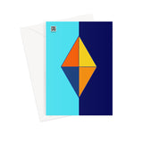 Sky Orange Diamond Fine Art Card