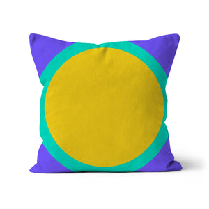 Purple Yelllow Sun Luxury Cushion