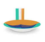 Orange Sky Diamond Bone China Expresso Cup and Saucer