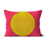 Pink Yellow Sun Cushion