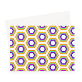 Rainbow Honeycomb Fine Art Card