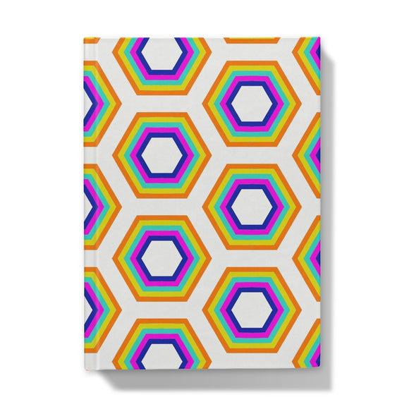 Rainbow Honeycomb Hardback Journal