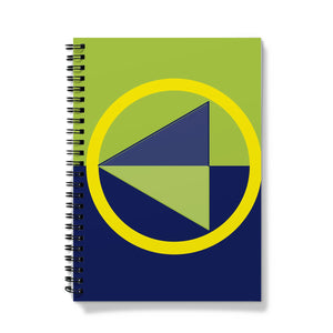 Navy Lime Diamond Notebook