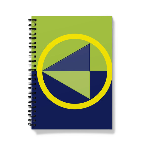 Navy Lime Diamond Notebook