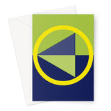 Navy Lime Diamond Fine Art Card