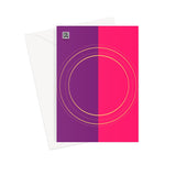 Pink Gold Rings Fine Art Card