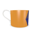 Orange Sky Diamond Bone China Cup and Saucer