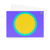 Purple Yelllow Sun Fine Art Card