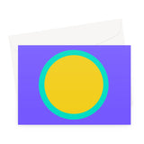 Purple Yelllow Sun Fine Art Card