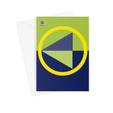 Navy Lime Diamond Fine Art Card