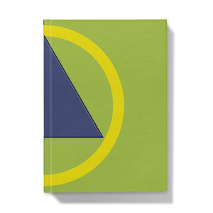 Navy Lime Diamond Hardback Journal