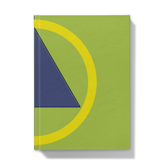 Navy Lime Diamond Hardback Journal
