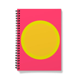 Pink Yellow Sun Notebook